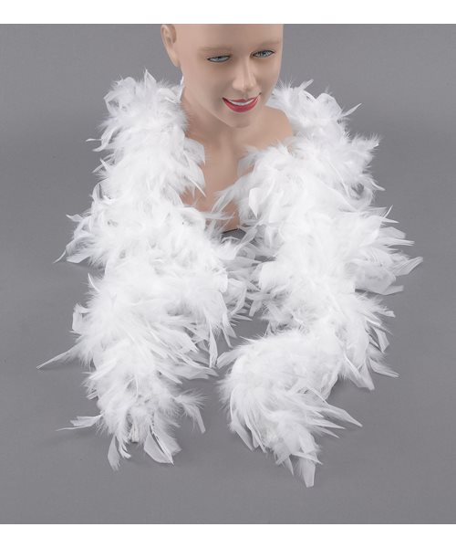 WHITE BURLESQUE GLAMOUR STYLE FEATHER BOA - womens ladies fancy dress ...