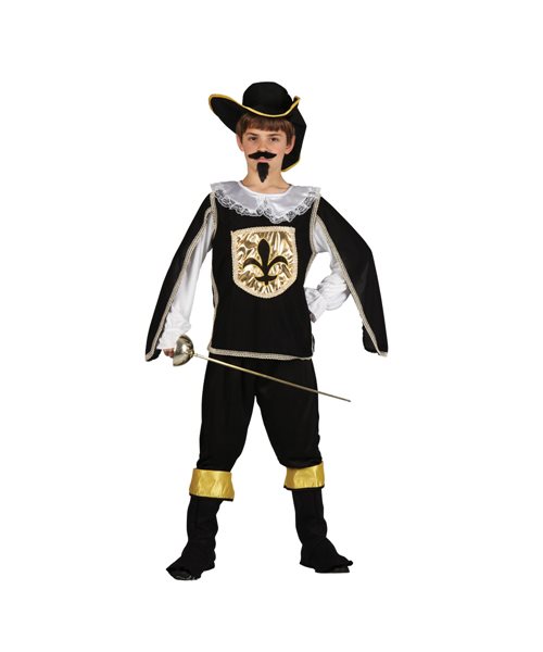 MUSKETEER FRENCH CAVALIER ARTAGNAN Ages 3-10 Boys Childs Fancy Dress ...