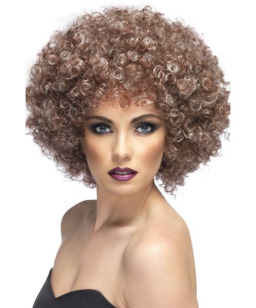 Details Zu Afro Natural Afro Disco 70 S Wig Adult Womens Fancy Dress Costume Accessory