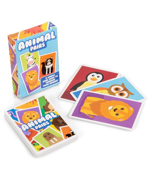 Animal Pairs Card Game Snap Kids Childs Deck Colourful Pre School Fun ...