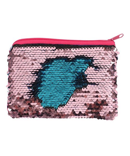 blue sequin purse